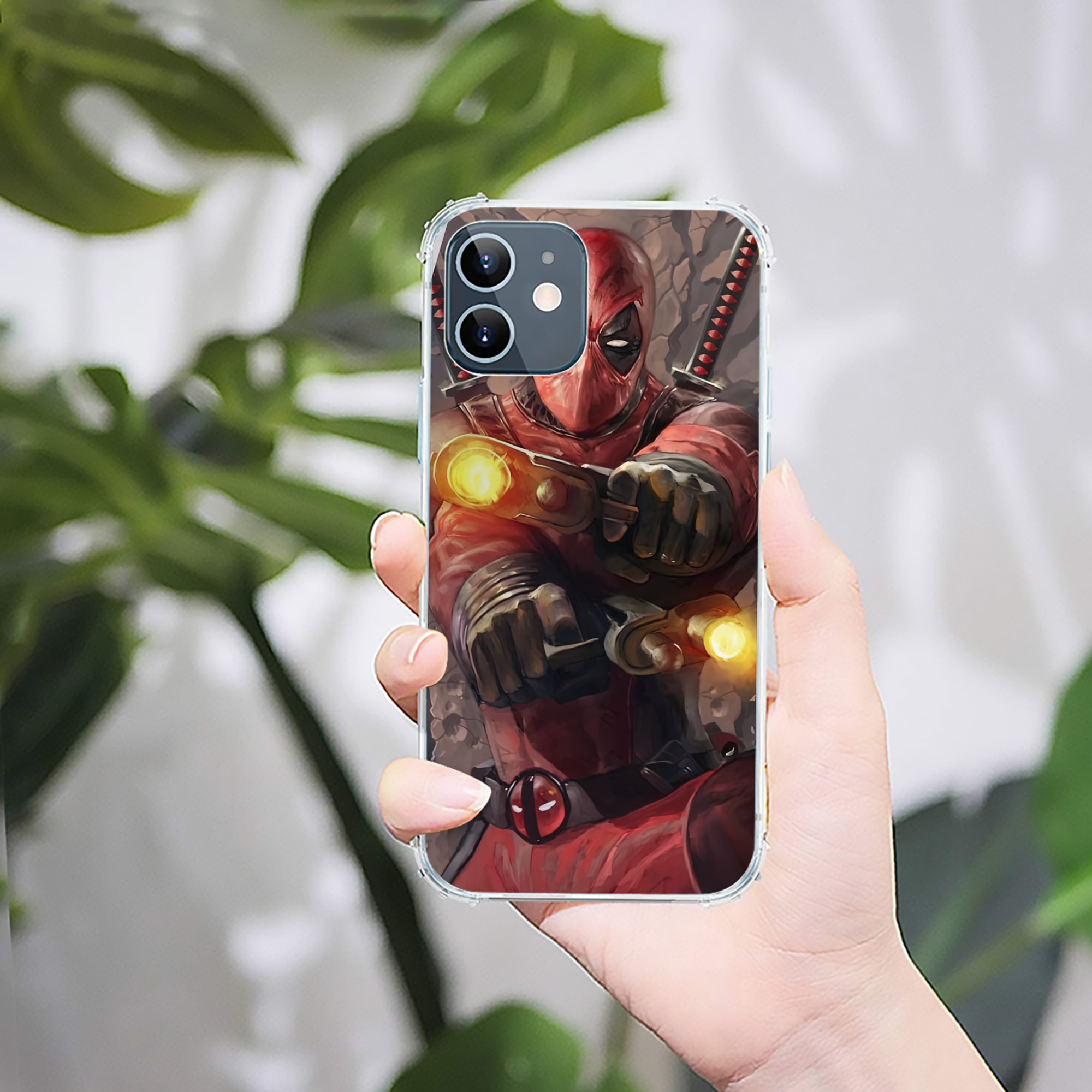 （画像用） Deadpool デッドプール 【iPhone 12シリーズ対応】透明スマホケース（クリアソフトケース）